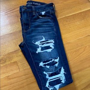 Distressed Denim Jeans